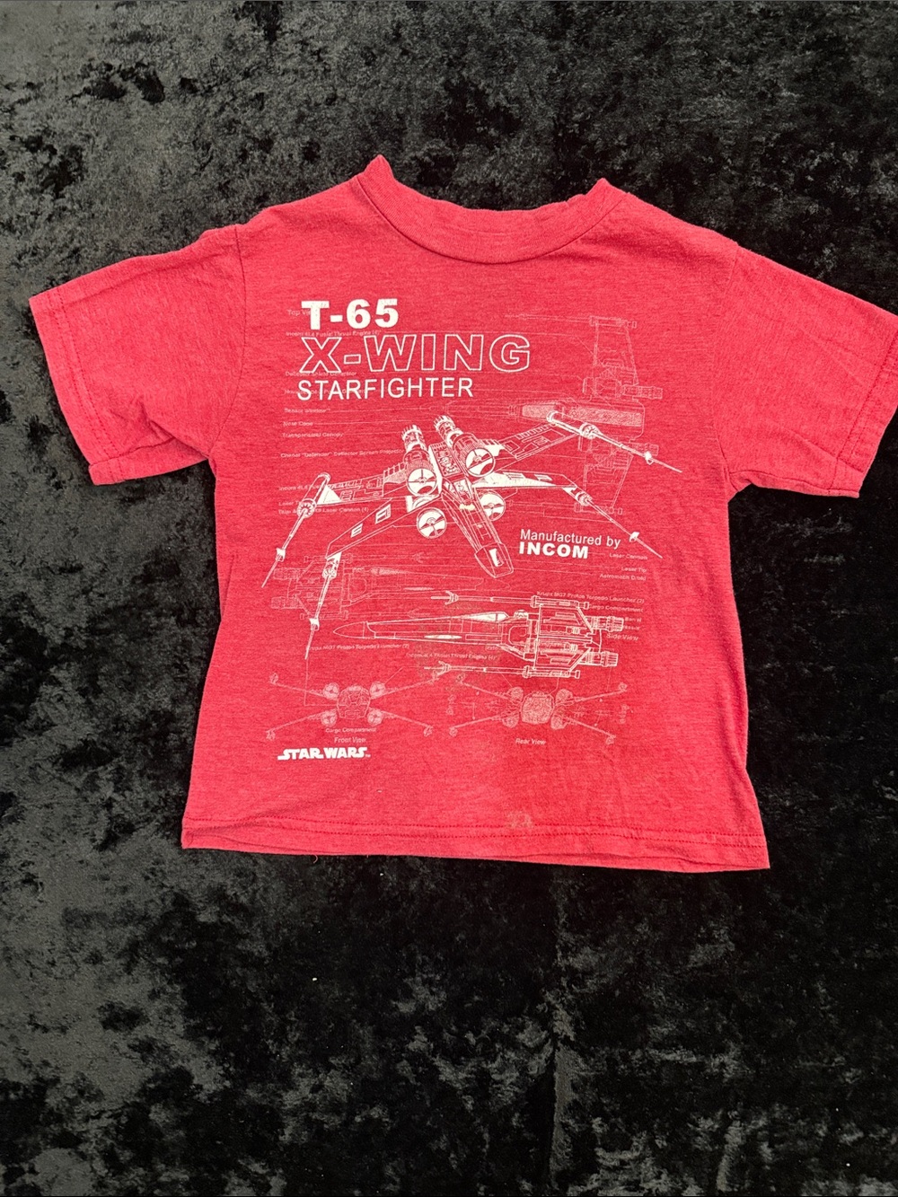 Star Wars Red T-65 X-Wing Starfighter Kids Tee